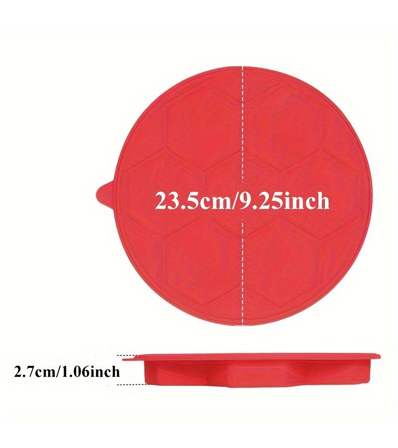 2pcs Set 7 Cavity Hexagon Meat Patties Silicone Mold Food Grade High Temperature Cake Bread Barbecue Reusable DIY Handmade Fried Baking Tool Pudding Jelly Candy Easy Clean Quick Demold Kitchen Supplies - Image 2
