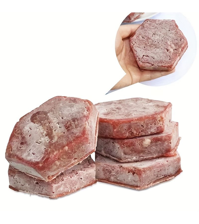 2pcs Set 7 Cavity Hexagon Meat Patties Silicone Mold Food Grade High Temperature Cake Bread Barbecue Reusable DIY Handmade Fried Baking Tool Pudding Jelly Candy Easy Clean Quick Demold Kitchen Supplies - Image 3