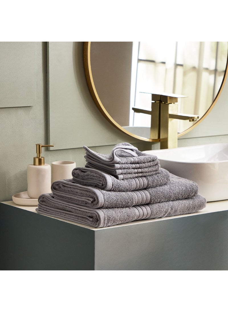 Home Box مجموعة مناشف وجه أساسية مصنوعة من القطن 4 قطع 30 × 30 سم - Image 5