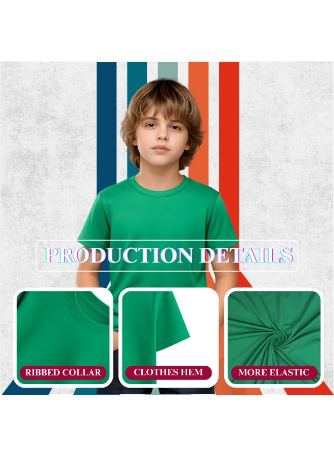برينت شوب فور مي مجموعة من 5 تيشرتات للأولاد - تيشرتات قطنية ناعمة برقبة دائرية وأكمام قصيرة للارتداء اليومي - مقاس مريح للمدرسة والاستخدام اليومي واللعب في الهواء الطلق ورحلات نهاية الأسبوع والسفر - Image 5