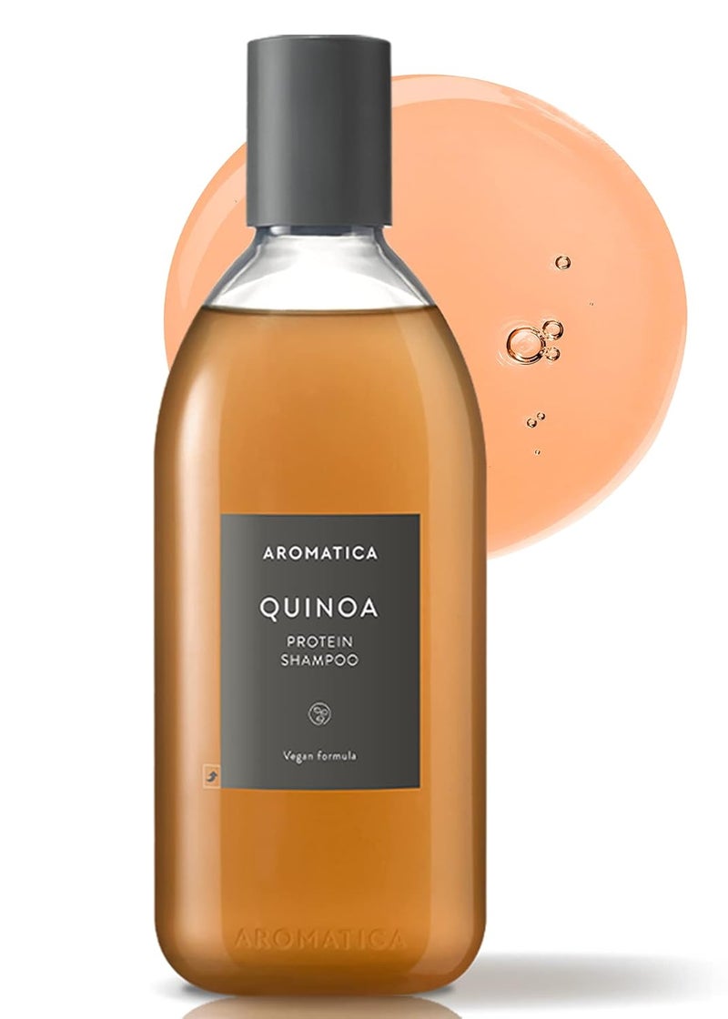 AROMATICA Quinoa Protein Shampoo 1353 oz  400ml  Provides Protein and Nourishment to Extremely Damaged Hair Free from Sulfate Silicone