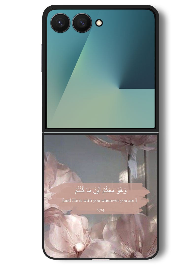 Theodor Case Compatible with Samsung Galaxy Z Flip 7 - 6.9 Inch Protection Shockproof Bumper Cover He is with you - Image 1