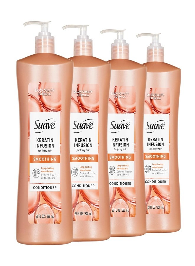 سواف بلسم سواف كيراتين إنفيوجن لتنعيم الشعر المجعد، مقاوم للرطوبة ويتحكم في التجعد لمدة 48 ساعة، ينعم الشعر ويفك تشابكه لتصفيف سهل، عبوة بمضخة سعة 28 أونصة سائلة، 4 قطع - Image 1