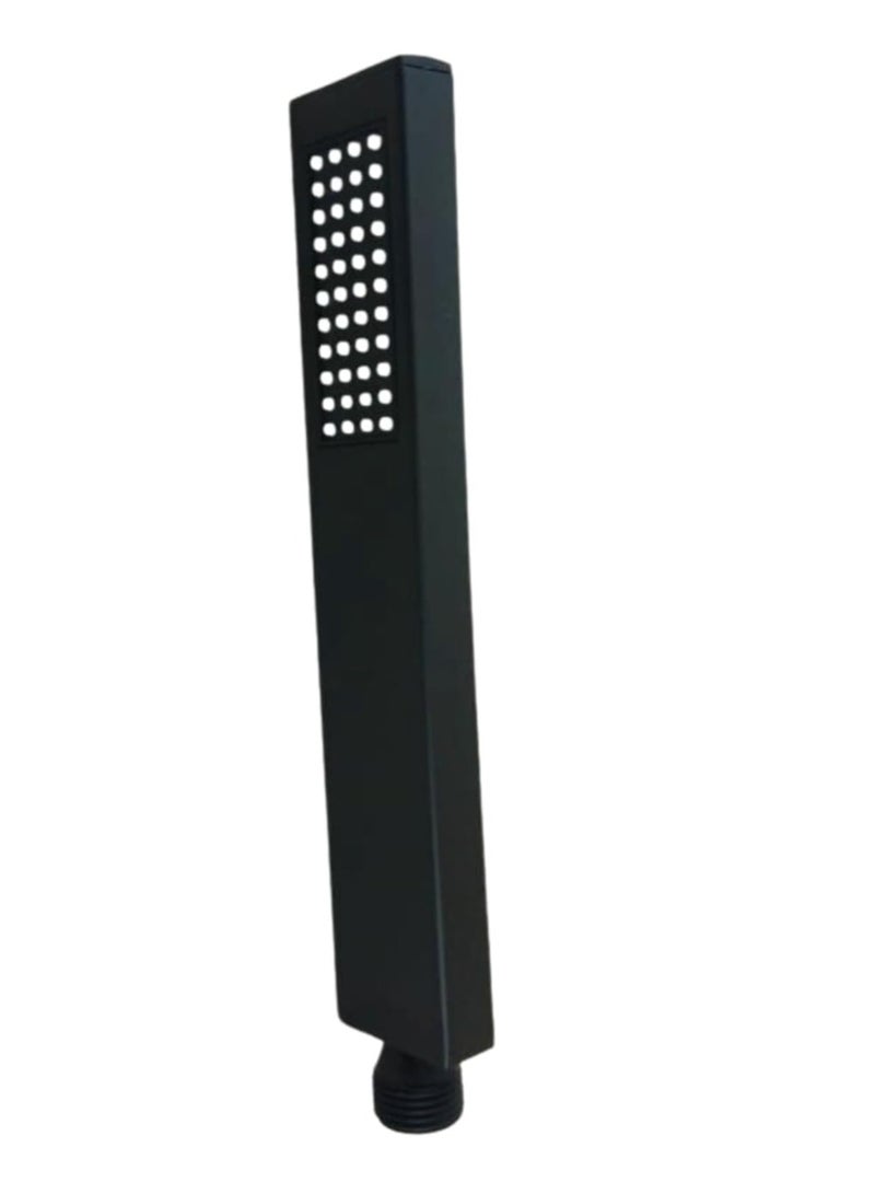 Metal Hand Shower Head (Square Black) - Image 3
