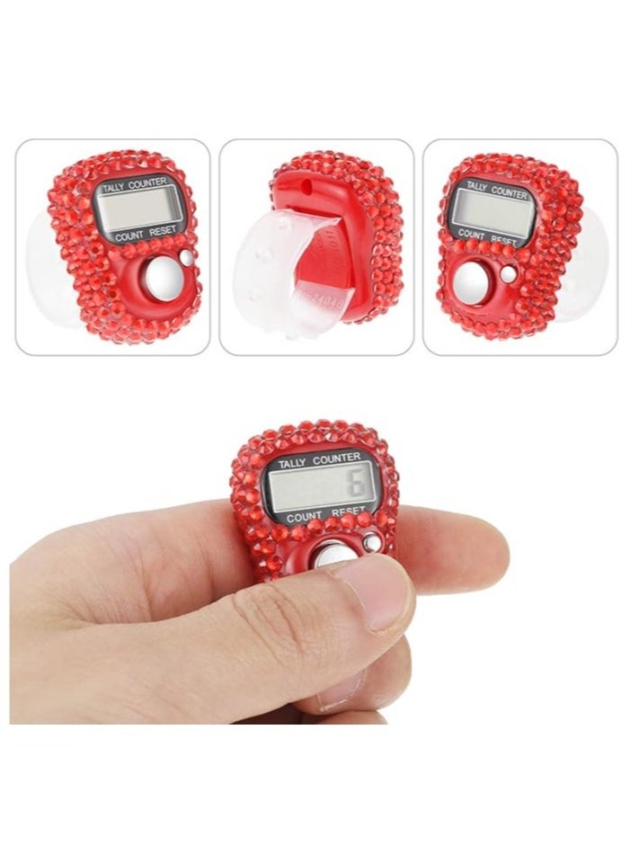Toy Box 12 Pieces Mini Finger Tally Counter With LCD Display Multicolour  - Image 2