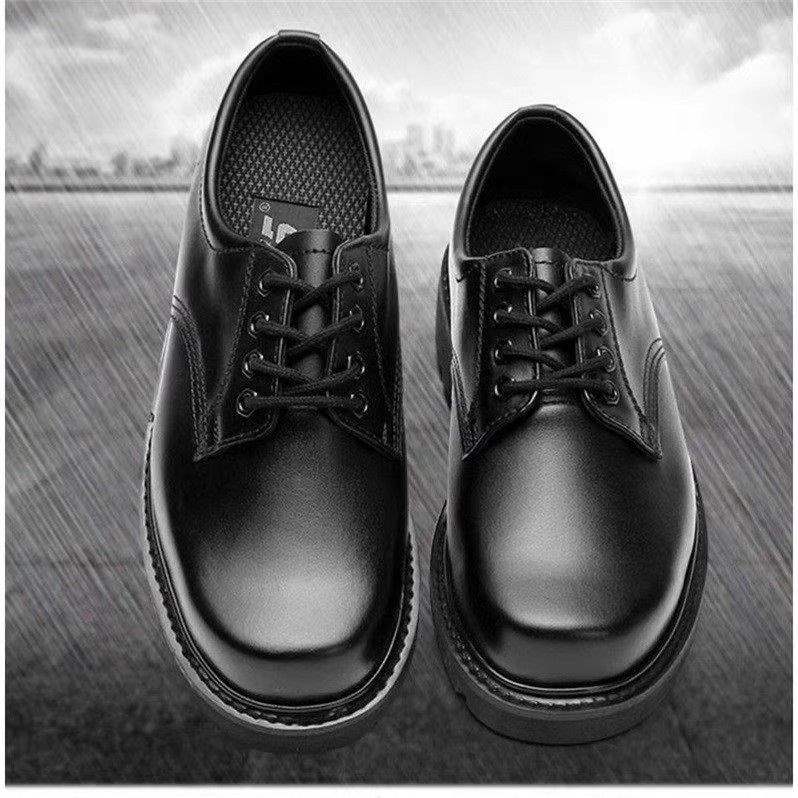 Steel-Toed Outdoor Work Safety Shoes 4Inch Men'S Business Casual Anti-Smash Large-Toe Standard Leather Shoes - Image 2