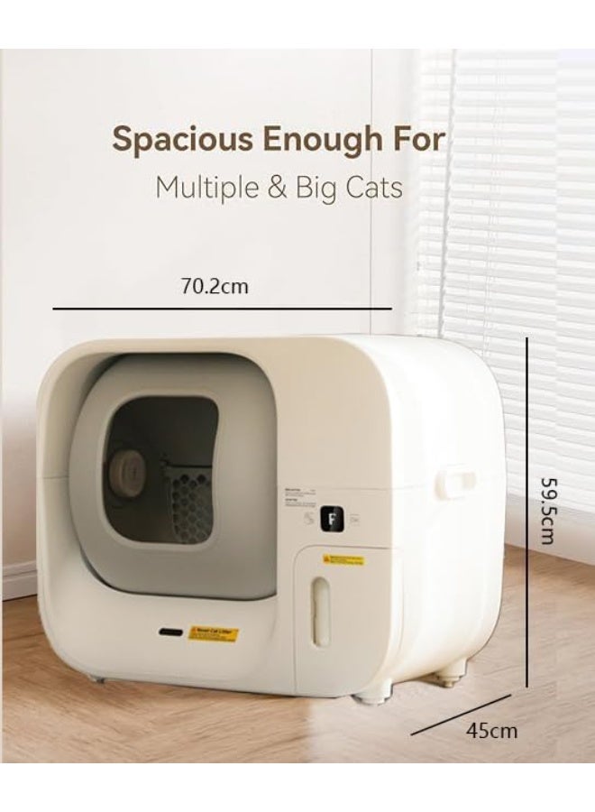 Neostyle FURBULOUS Self Cleaning and Packing Litter Box, Automatic Cat Litter Box with Self-Pack and Refill System, APP Control, Includes Trash Bags, Extra Large Space  - Image 2