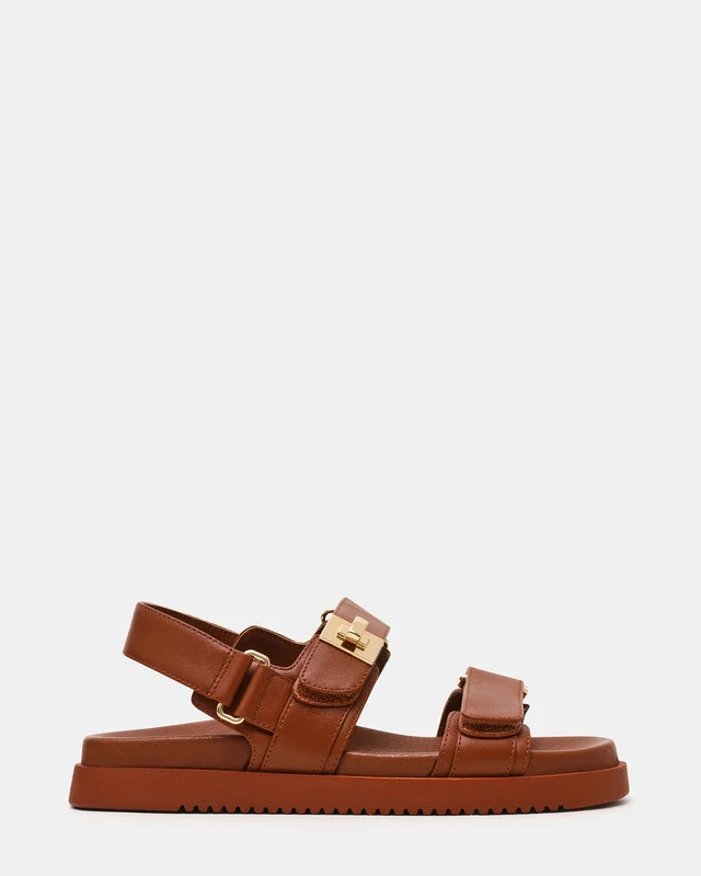 Steve Madden Mona Cog Bronze Women's Flat Sandals