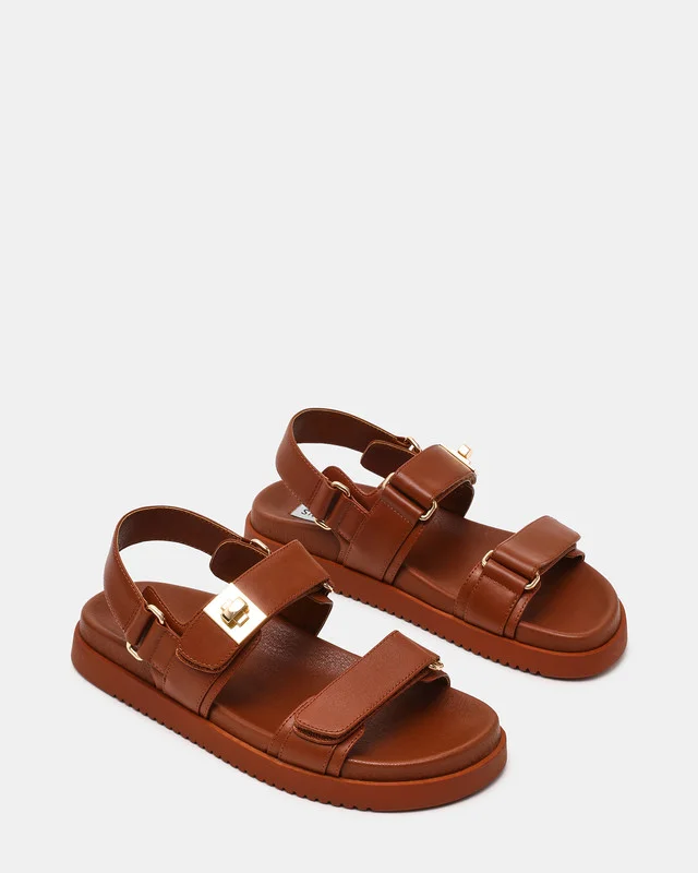 Steve Madden Mona Cog Bronze Women's Flat Sandals
