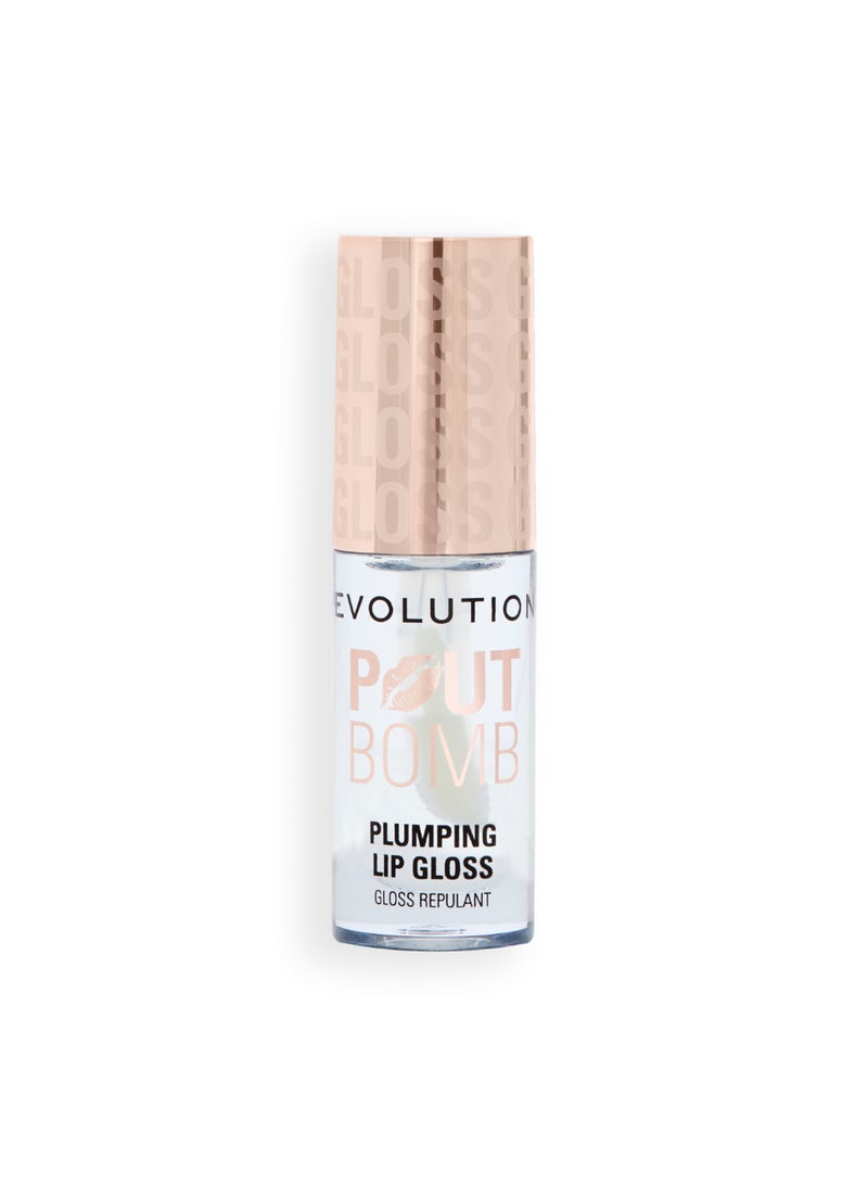 REVOLUTION Makeup Revolution Pout Bomb Plumping Lip Gloss – Glaze - Image 1