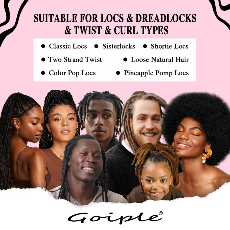 Goiple Rose Water for Hair Moisturizing Refreshing Spray for Locs - Rose Water and Peppermint Hair Scalp Moisturizer Hydrating Dreadlock Spray to Nourish Prevents Dry Natural Loc Care and Maintenance 250ML - Image 4
