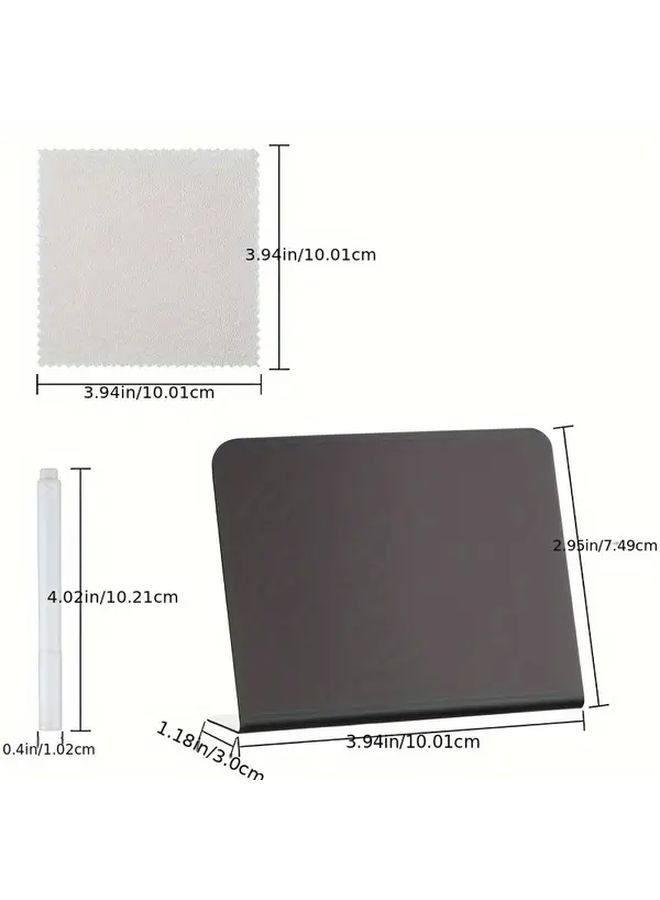 35 Pack Mini Blackboards with 2 Dry Erase Markers and Eraser Cloth Portable Reusable PVC Boards for Classroom Office - Image 3