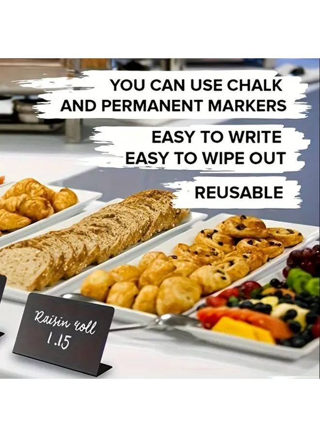 35 Pack Mini Blackboards with 2 Dry Erase Markers and Eraser Cloth Portable Reusable PVC Boards for Classroom Office - Image 5