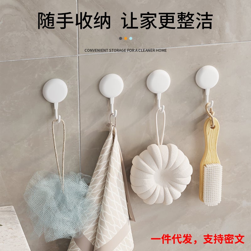 Hook Strong Sticky Hook Non-Perforated Non-Marking Bathroom Kitchen Hook Clothes Kitchen Wall Hanging Super Sticky Fixer - Image 2