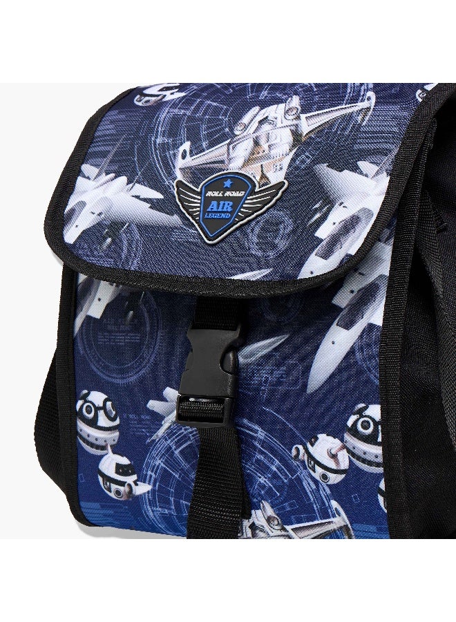 Roll road Lunch/Cooler Bag-Air Force-1 Cmprt--Boys (Polyester) Blue \ 20X23X14 - Image 5