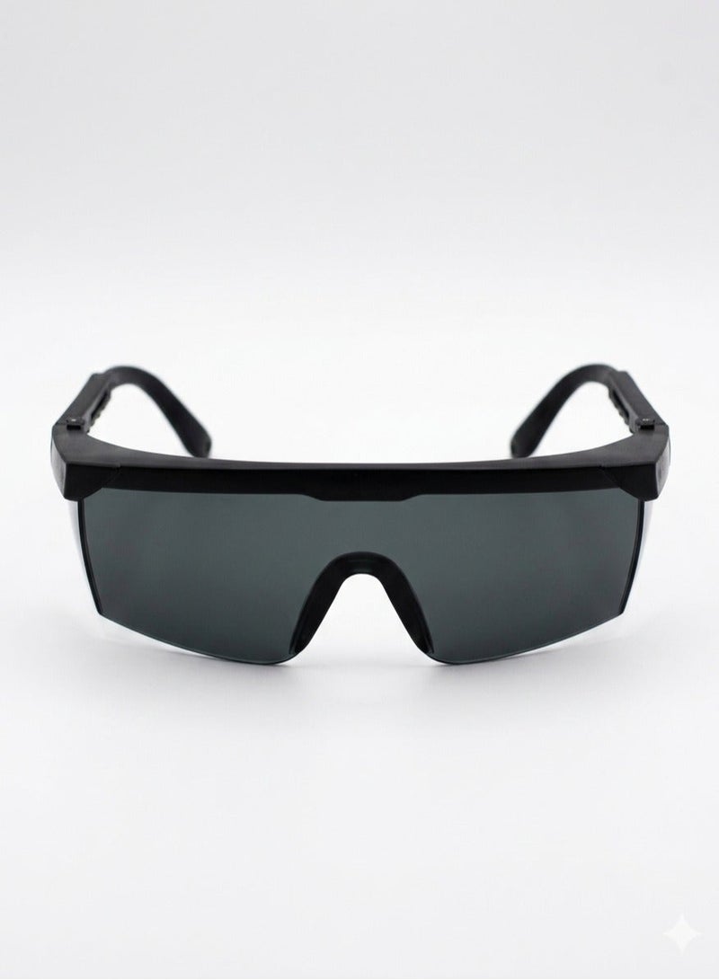 Wulf Safety Goggles Black Industrial Protective Eyewear Anti Scratch Anti Fog Safety Glasses for Construction Workshop Laboratory DIY Eye Protection Durable Comfortable Universal Fit Safety Gear - Image 1
