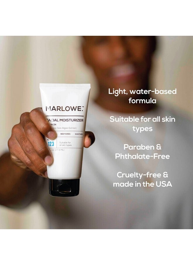 MARLOWE. M BLEND Marlowe. No. 123 Men'S Facial Moisturizer 6 Oz ; Lightweight Daily Face Lotion For Men ; Includes Natural Extracts To Hydrate Soothe & Restore  - Image 3