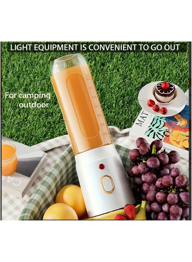 3pcs المحمولة خلاط ومجموعة عصارة ، USB قابلة للشحن ، تصميم كأس مزدوج للعصائر وهز ، مثالية للمنزل والسفر  - Image 3