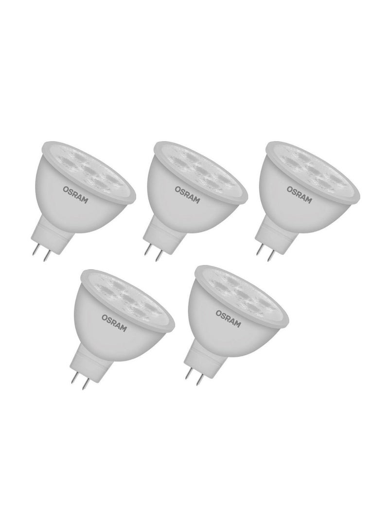 OSRAM LED MR16 12V Down Light GU5.3 spot light 5.5w 500Lm , 6500K - Pack of 5 - Image 1