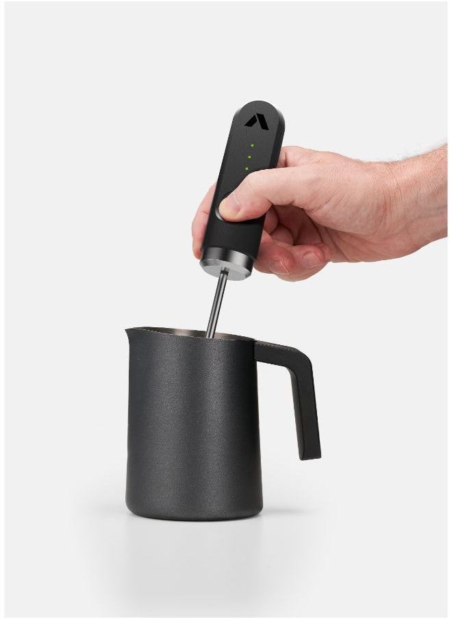 subminimal - NanoFoamer Lithium - Portable Coffee Foam Maker, Multi-Touch 2-Speed Option, 3.7 Volts Li-ion Battery Operated, with 2 nanoscreens Fine and Superfine | for Coffee Lovers & Baristas - Image 1