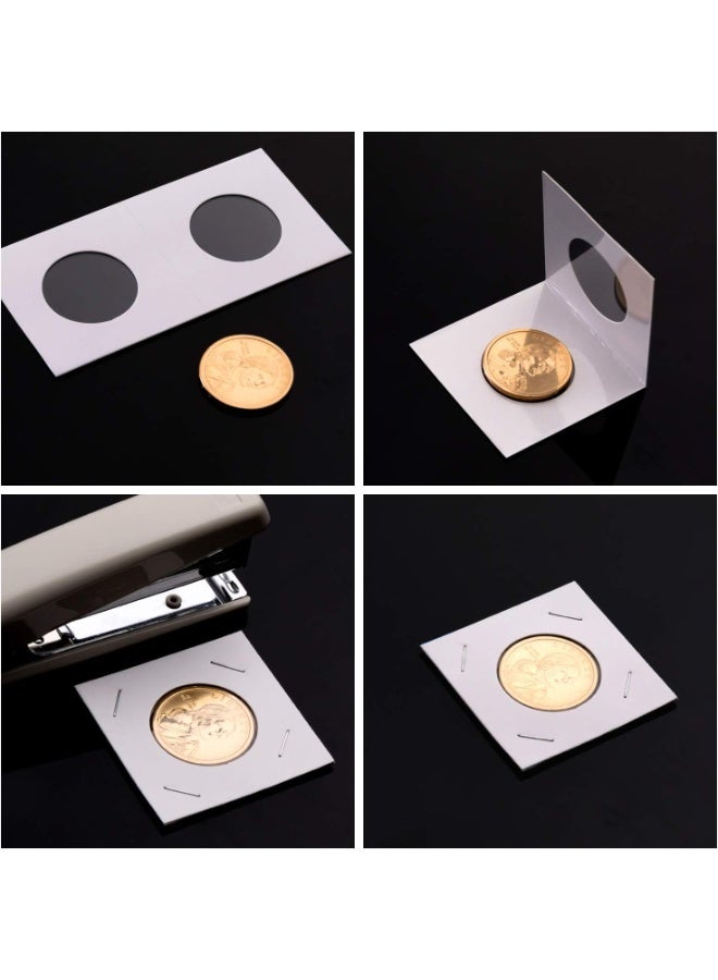 Coin Flips 10 Assorted Sizes 1000Pcs Coin Holders for Colletors The Coin Collection Supplies The Coin Cardboard Coin Flips for Coin Collection (10 assorted size 1000pcs) - Image 1