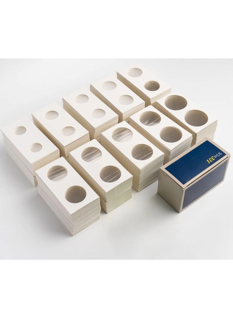 Coin Flips 10 Assorted Sizes 1000Pcs Coin Holders for Colletors The Coin Collection Supplies The Coin Cardboard Coin Flips for Coin Collection (10 assorted size 1000pcs) - Image 4