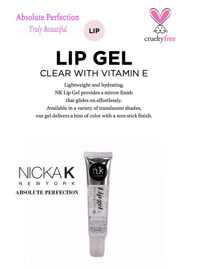 Nicka K New York 5 Flavors Nk Hydrating Lip Gel Rosehip Argan Oil Mint Aloe Clear Moisturizing Clear Gloss  - Image 5