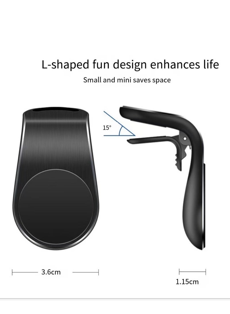 Silver, Car Phone Holder, Air Outlet Rotating Magnetic Phone Holder, Phone Holder - Image 5