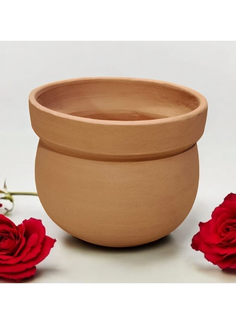 Generic 4pcs Pottery Planter Pots for Coloring and Drawing - 10cm Size for Office Decoration, Kitchen Accessories and Home Decor, Fired Clay  - Image 4