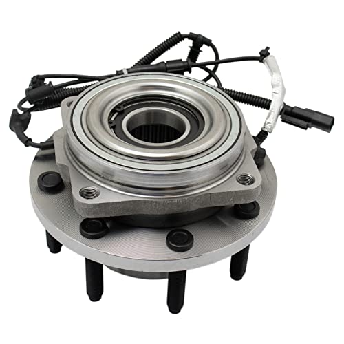 TRQ Front Rear Wheel Bearing & Hub Assembly 4WD with ABS Sensor Compatible with 2017-2022 Ford F-250 Super Duty F-350 Super Duty - Image 1