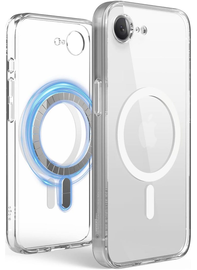 Elago Magnetic Hybrid for iPhone 16E Case Cover (2025) Compatible with MagSafe - Clear White  - Image 1