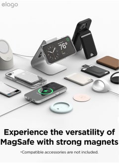 Elago Magnetic Hybrid for iPhone 16E Case Cover (2025) Compatible with MagSafe - Clear White  - Image 3