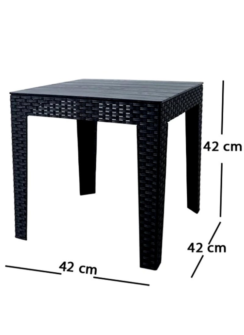 Living طقم طاولة حديقة من الروطان مكون من 3 قطع مع كرسيين  - Image 5