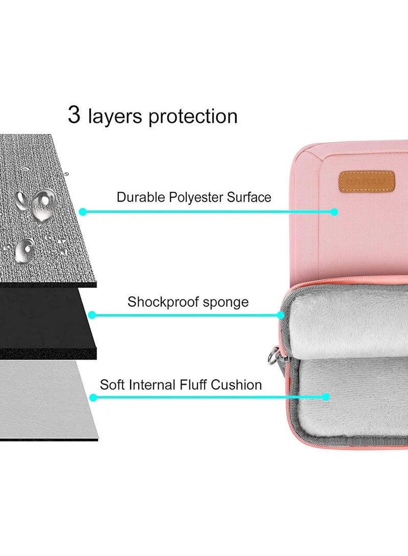 عربست حقيبة كمبيوتر محمول مقاس 15-15.6 بوصة، حماية 360 درجة، مقاومة للماء والتآكل، حقيبة كمبيوتر محمول محمول محمول محمول من قماش أكسفورد مقاوم للماء، مناسبة للعمل والأعمال والاجتماعات (أسود) - Image 5