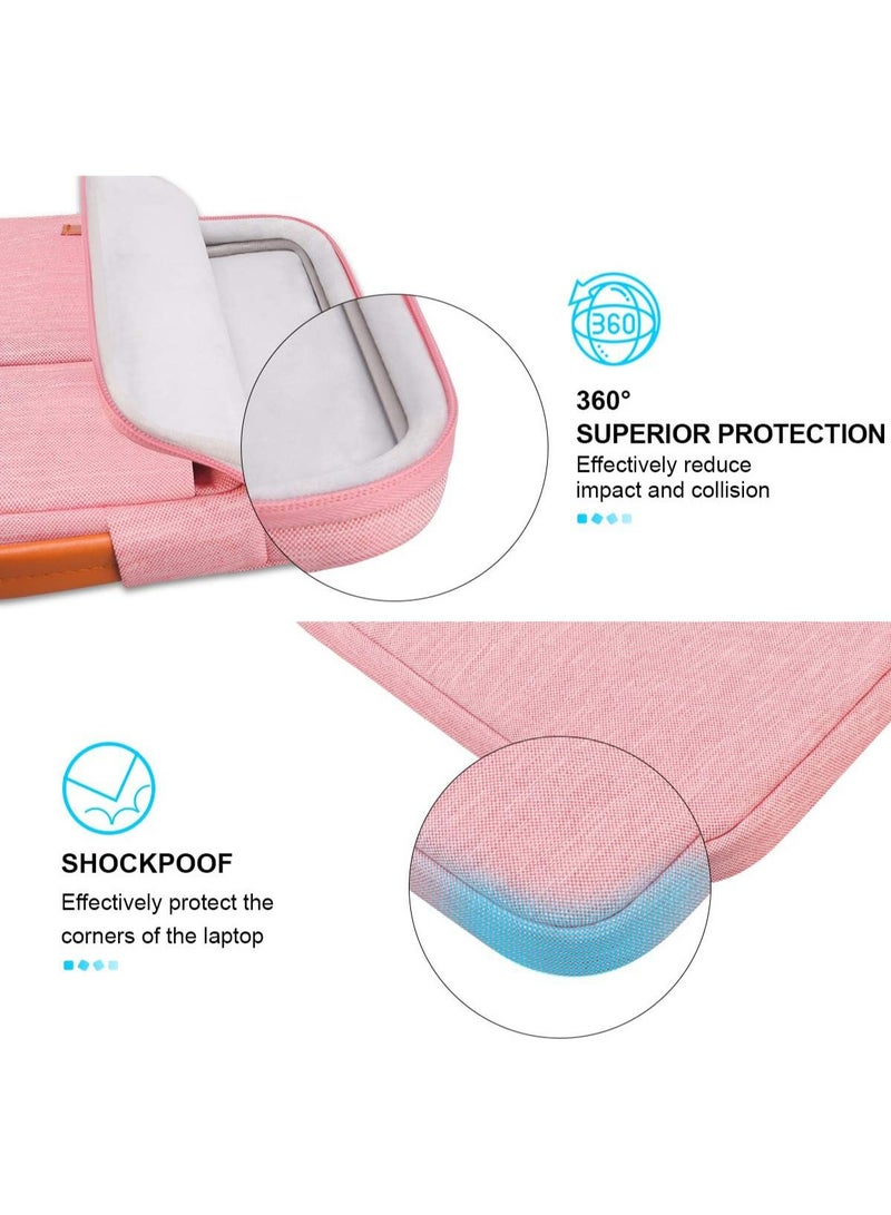 عربست حقيبة كمبيوتر محمول مقاس 15-15.6 بوصة، حماية 360 درجة، مقاومة للماء والتآكل، حقيبة كمبيوتر محمول محمول محمول محمول من قماش أكسفورد مقاوم للماء، مناسبة للعمل والأعمال والاجتماعات (أسود) - Image 3