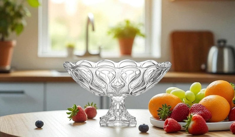 B&D Crystal Glass Pedestal Bowl - Image 5