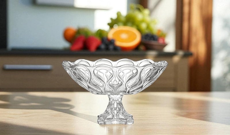 B&D Crystal Glass Pedestal Bowl - Image 4