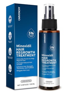 CARVENCHY Hair Growth Serum 5% Minoxidil for Men and Women,Hair Regrowth Treatment for Stronger Thicker Longer Hair - With Biotin - Help to Stop Thinning and Loss Hair 3.38fl.oz/100ml  - Image 1