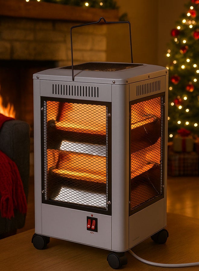 توسكانا يو دفاية و مدفأة كهربائية 2000 واط، 5 وجوه تدفئة وإغلاق تلقائي - Image 3