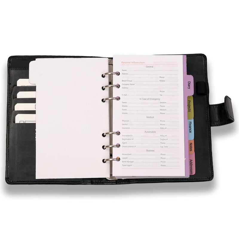 COI Raven Black 2026 Corporate Organizer | Daily Planner | Monthly Monitor for Girlfriend & Boyfriend with Pen - Image 4