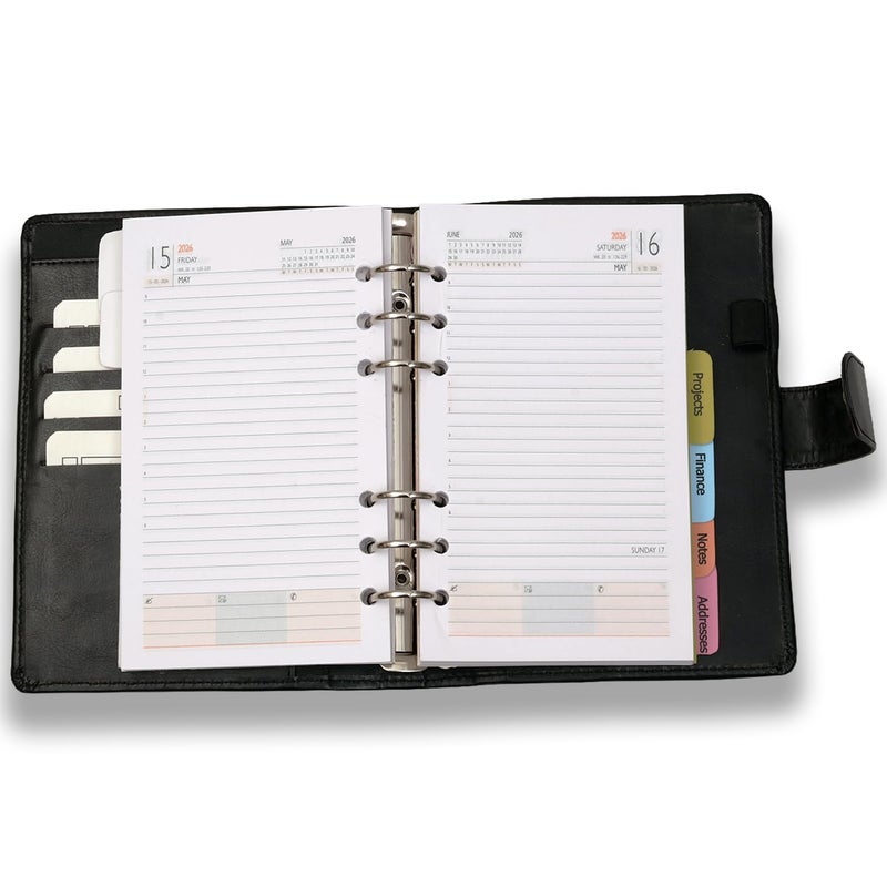 COI Raven Black 2026 Corporate Organizer | Daily Planner | Monthly Monitor for Girlfriend & Boyfriend with Pen - Image 5