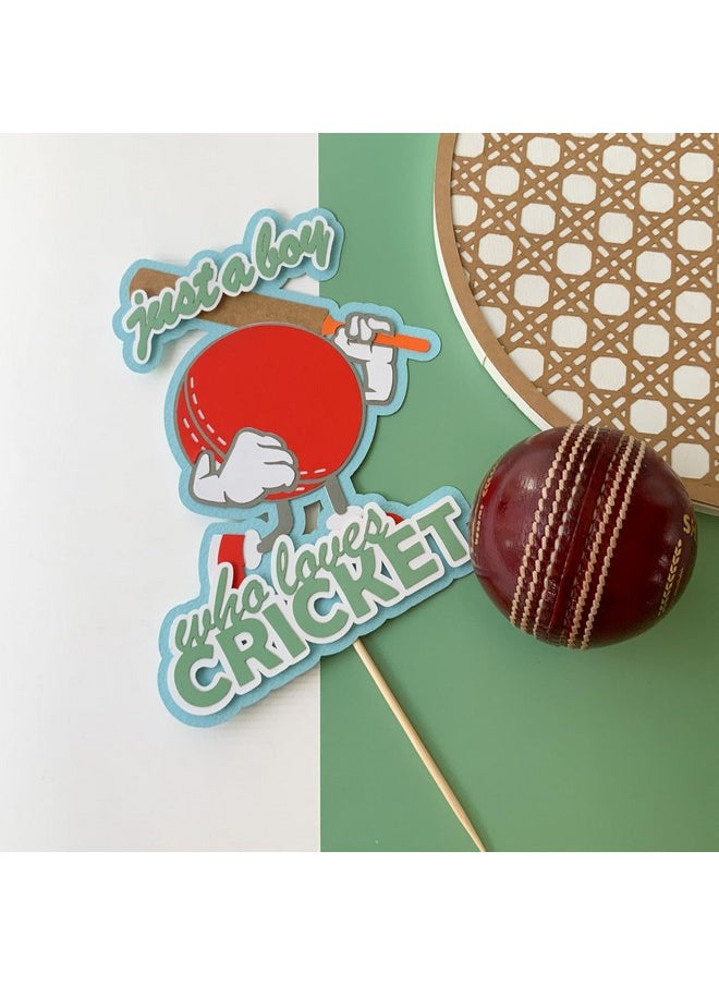 Pinfliers Pinfliers Cricket Theme Birthday Decoration|Paper decoration for Birthday|Cake Toppers for Cake Decoration|Birthday Decoration for Husband|Birthday Table Decoration Items|1 Cake Topper|Multicolor  - Image 1