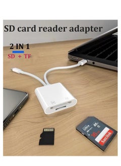 SYOSI SD Card Reader 4 in 1 Cameras SD Reader with Dual Slot for MicroSD TF Photography Memory Card Trail Game Camera Viewer Adapter Plug and Play  - Image 4