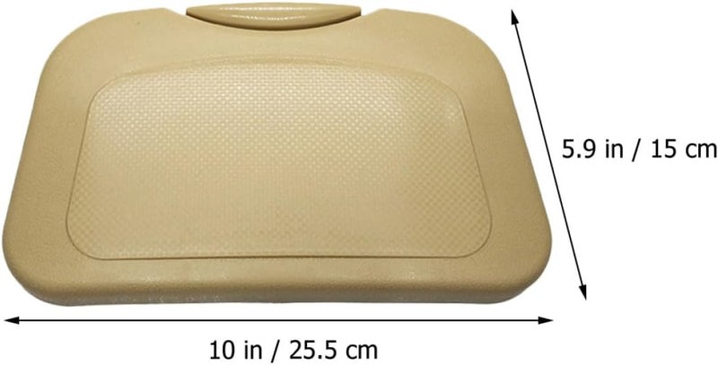 Car Drink Holder and Auto Backseat Cup Holder 2pcs Beige Multifunctional Vehicle Beverage Stand with Tablet Desk for Travel and Food Storage - Image 2