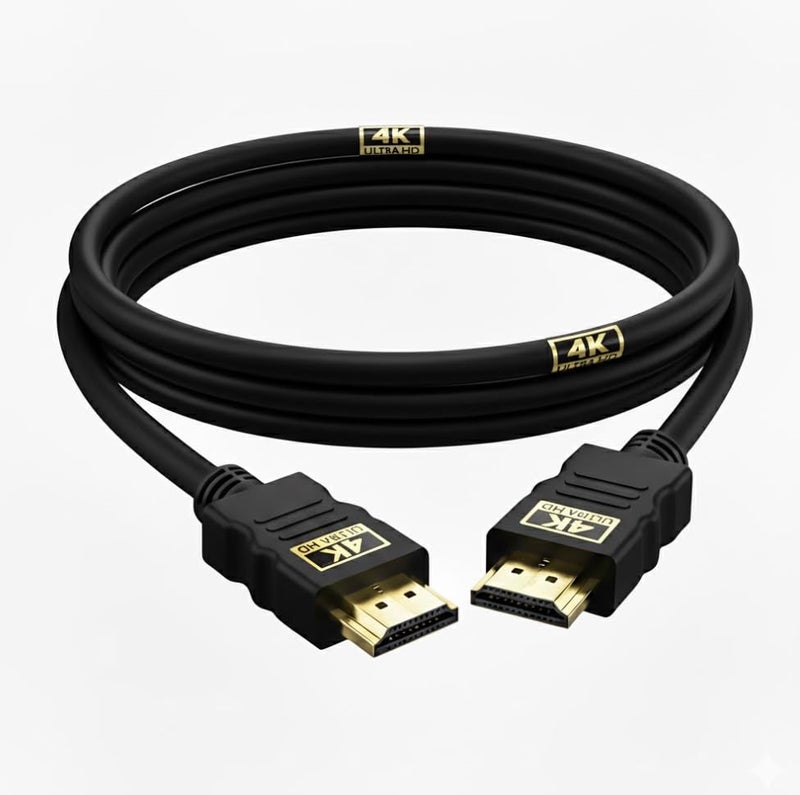 VIHOMI High Speed 3m 4K Ultra HD HDMI Cable Gold Plated – Audio Video Cord for TV, Laptop, Projector, PS5, Set Top Box – UHD Quality for Crystal Clear Picture, Sound & Long Life - Image 1