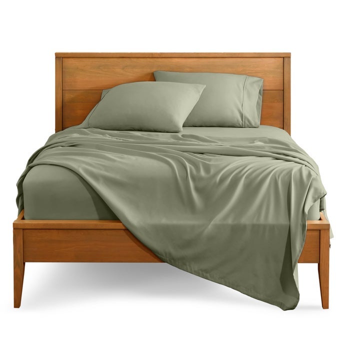 TWIN XL SHEET SET 1800 ULTRASOFT MICROFIBER TWIN EXTRA LONG BED SHEETS DOUBLE BRUSHED DEEP POCKETS EASY FIT EXTRA SOFT 3 PIECE SET BED SHEETS PILLOWCASES TWIN XL SAGE