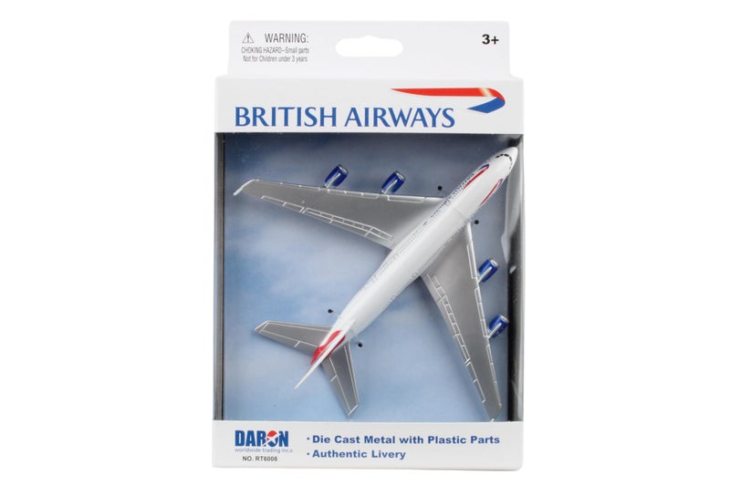 Daron Worldwide Trading RT6008 British Airways A380 Single Plane, White - Image 1