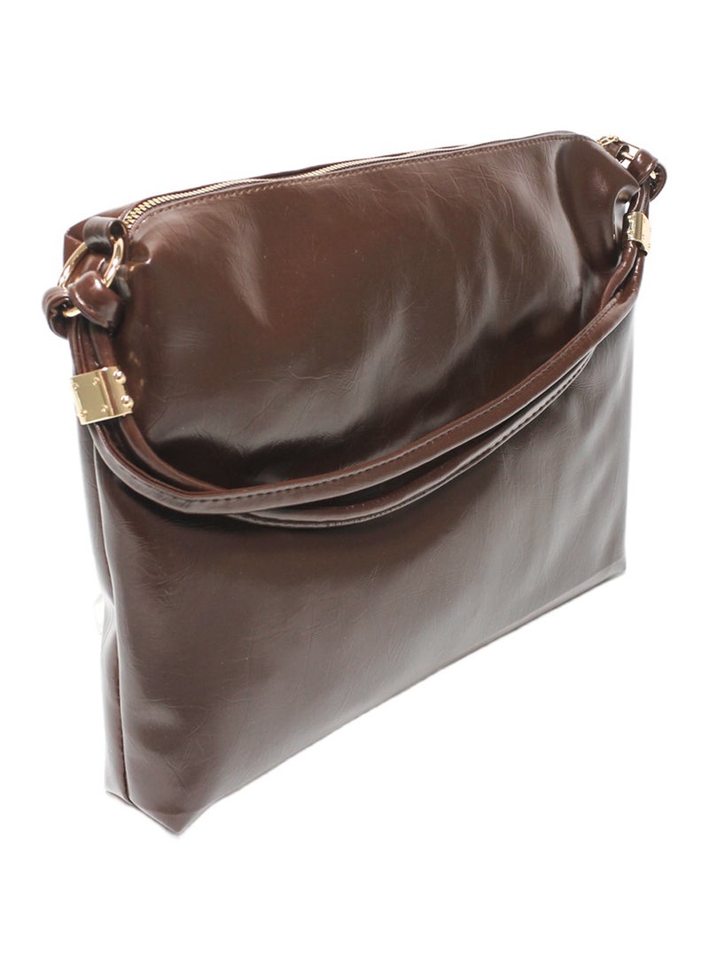 Glitter Women Hand Bag - Brown - Image 3
