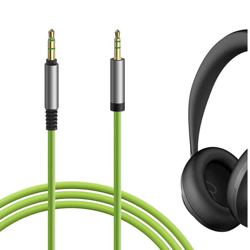 جيكريا كابل صوتي QuickFit متوافق مع سماعات Bose 700 ANC، NC 700، QC 45، QuietComfort 35 II، QC 35، QC 25؛ كابل بديل للتوصيل الصوتي بمقاس 2.5 مم إلى 3.5 مم (طول 4 أقدام / 1.2 متر). - Image 1