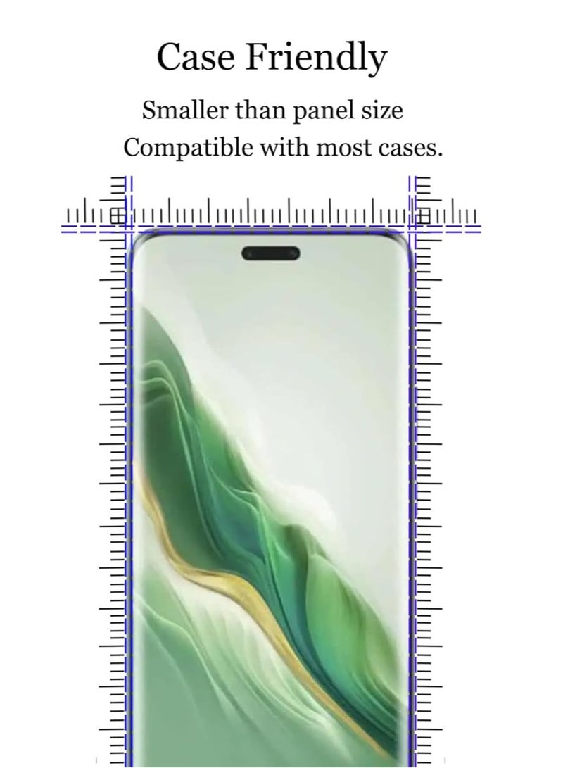 general Honor Magic 6 Pro Tempered Glass Screen Protector, 1 Piece 3D Screen Protector with 1 Piece Camera Protector, 9H Hardness Screen Protector, HD Tempered Glass Screen Protector - Image 4